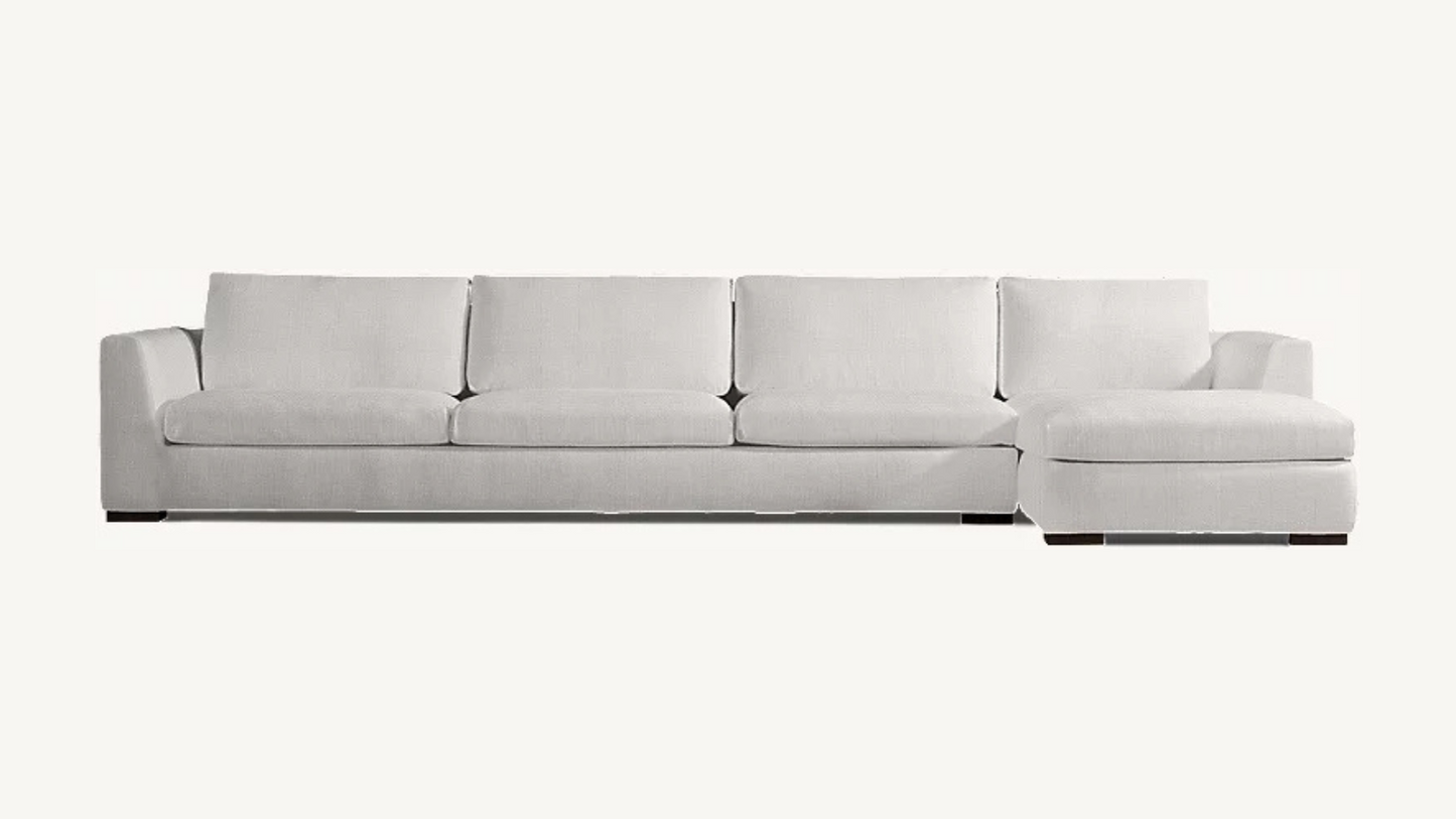 RH Modena Taper Arm Sectional Dove Gray