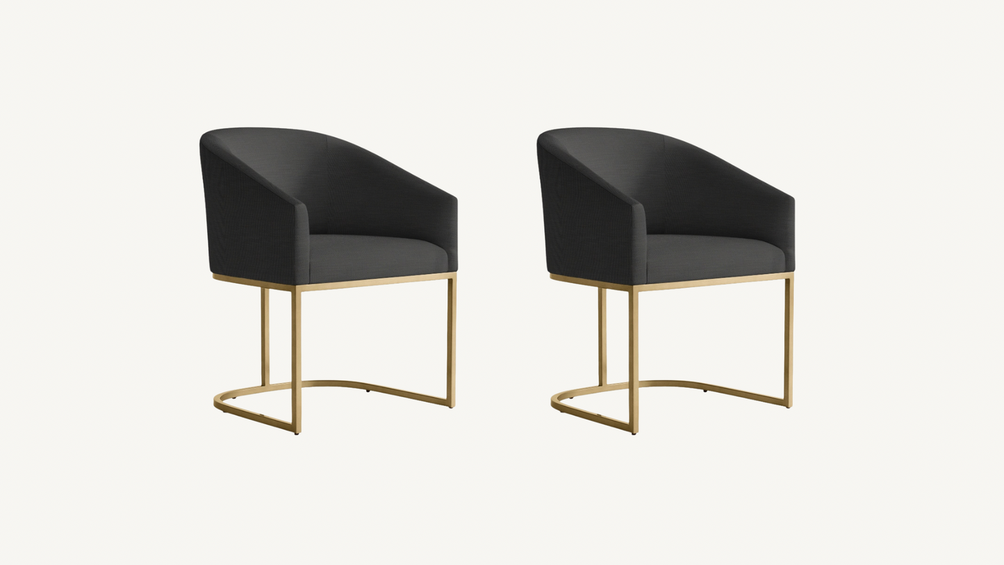 RH Set of 2 Emery Dining Chairs Restoration Hardware