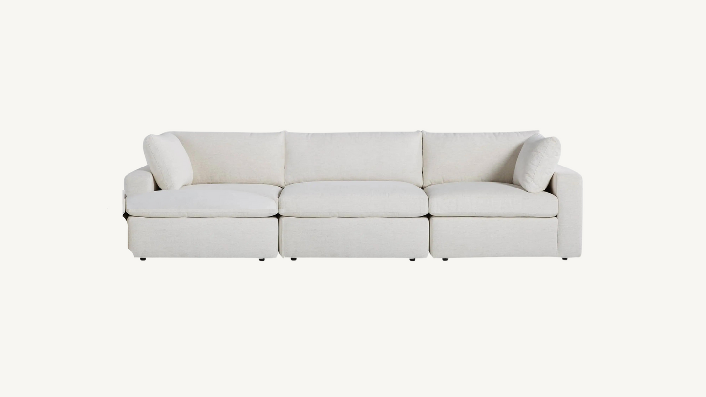 Arhaus Beale Three Piece Sofa - Nomad Snow