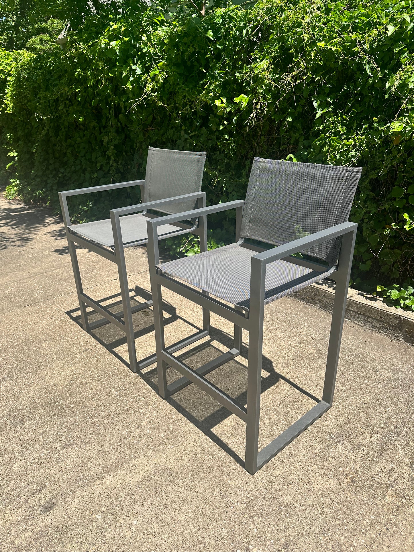 RH Aegean Outdoor Barstool Set