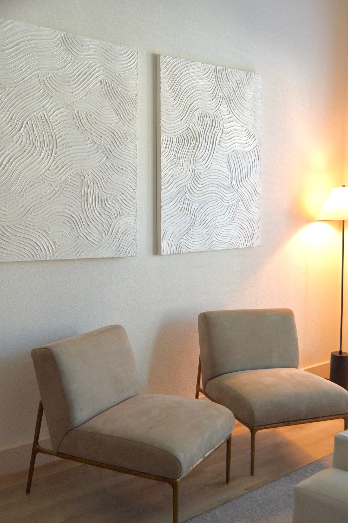 RH Thaddeus Armless Accent Chairs Italian Veneto Leather
