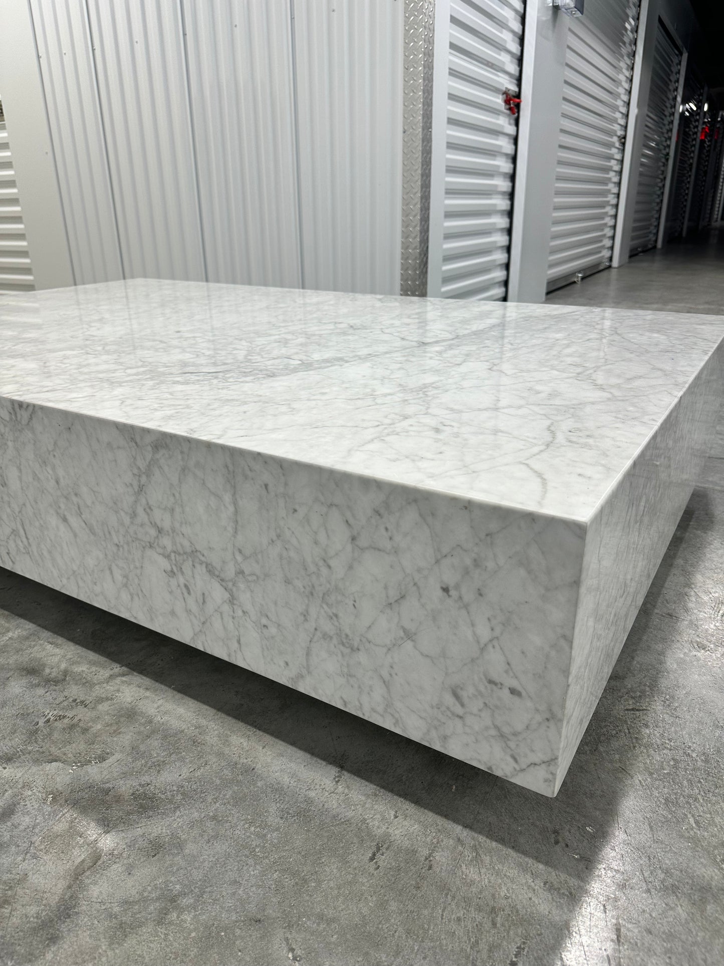 RH Marble Plinth Coffee Table
