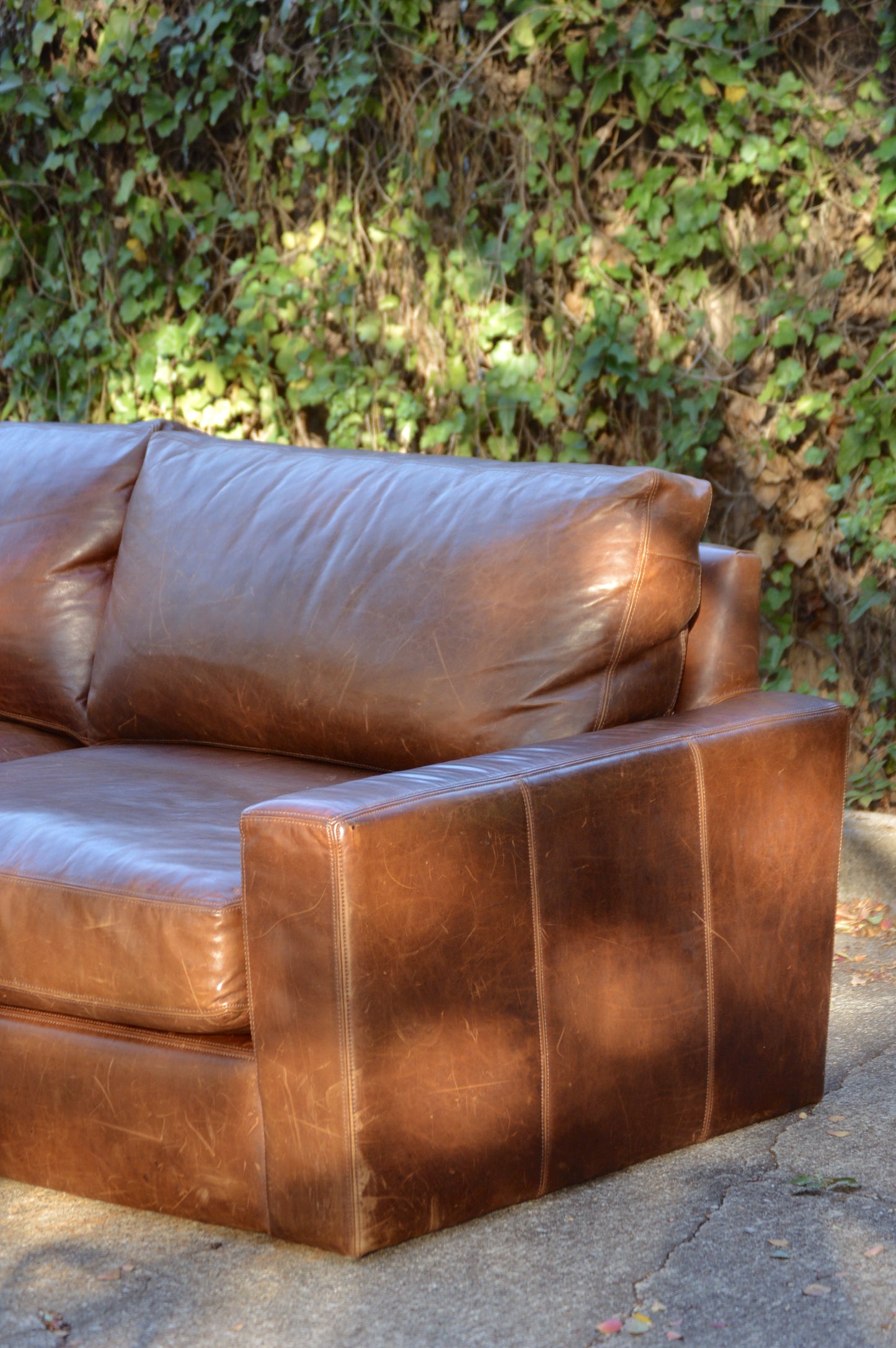 RH Maxwell 7’ Italian Berkshire Leather Sofa