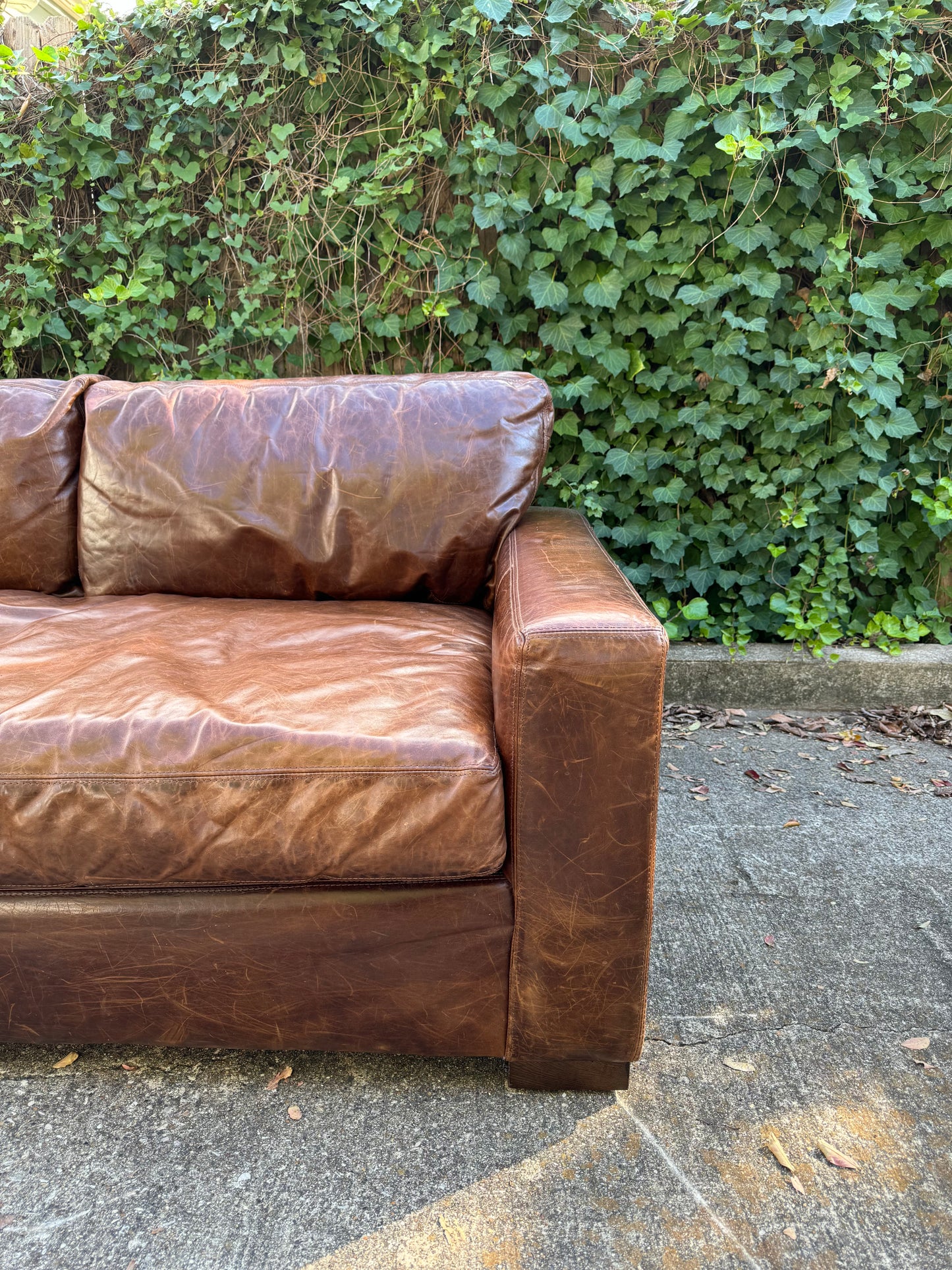 RH Maxwell Modular Leather L-Sectional