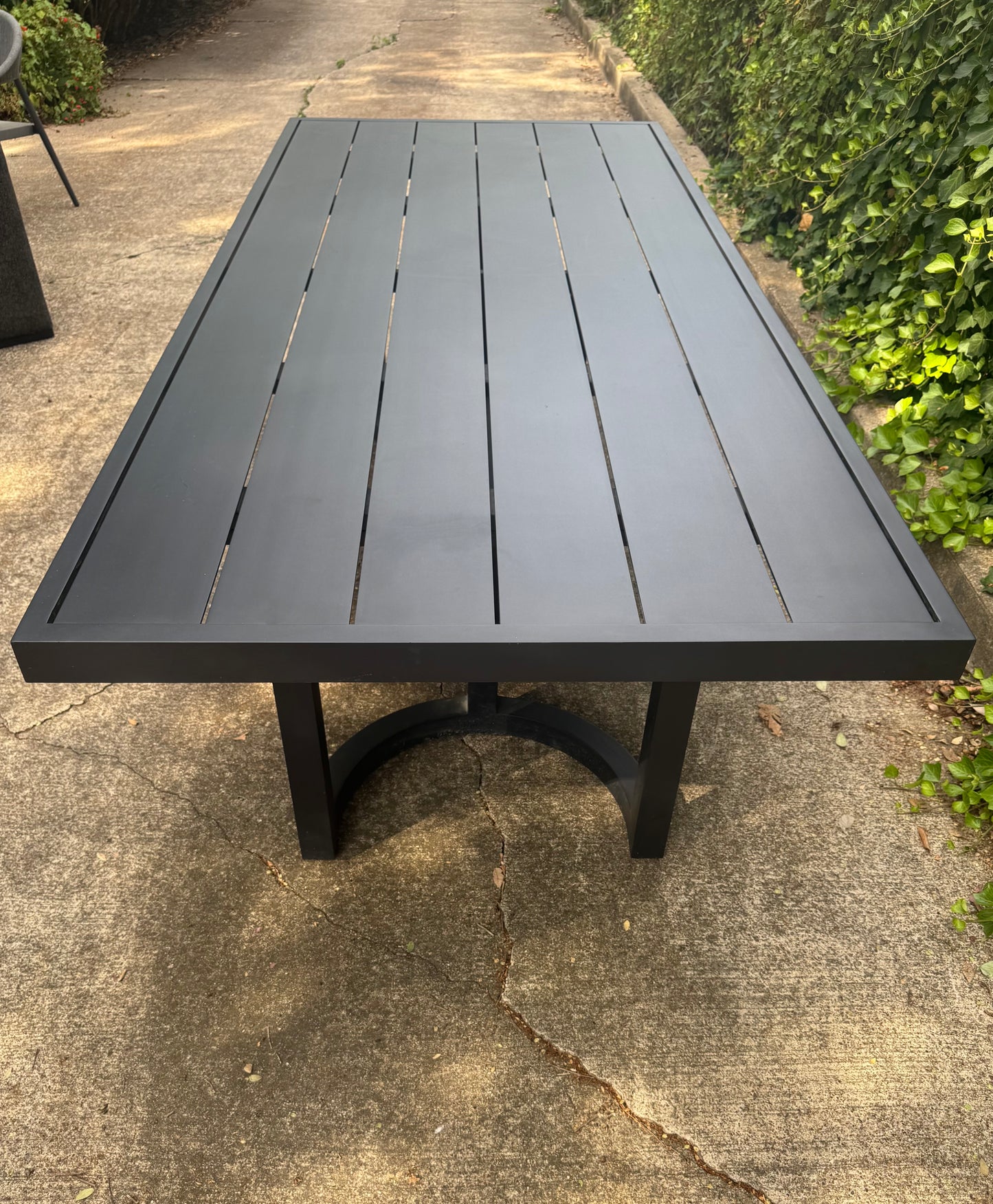 RH Portofino 96" Aluminum Outdoor Dining Table With Chairs Set Of 6 Restoration Hardware