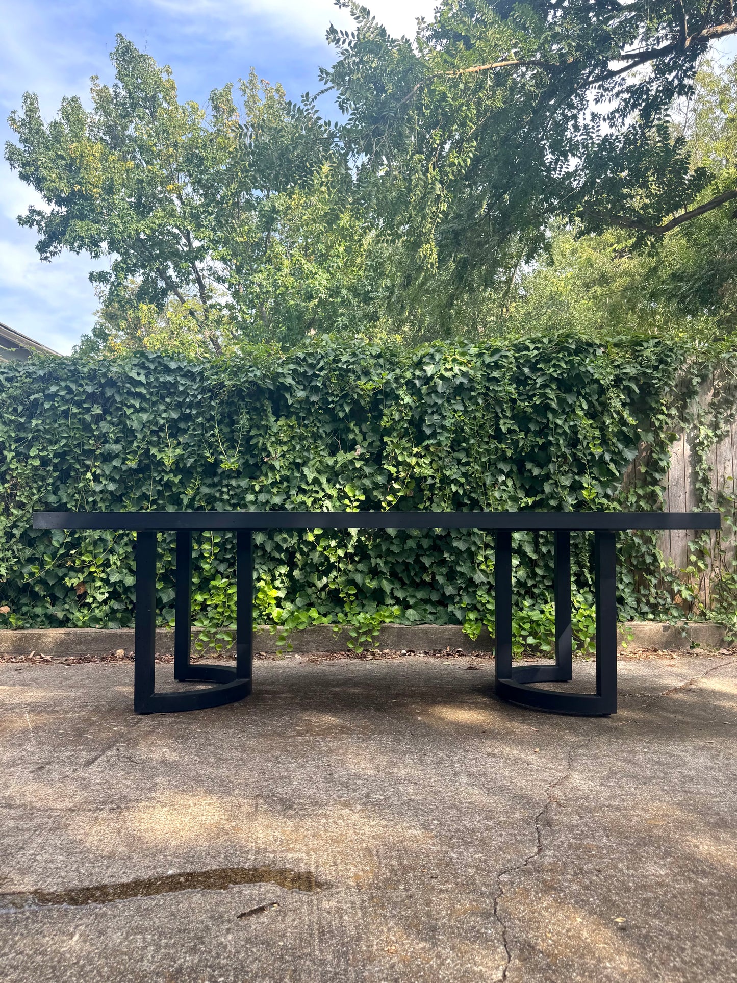 RH Portofino 96" Aluminum Outdoor Dining Table With Chairs Set Of 6 Restoration Hardware