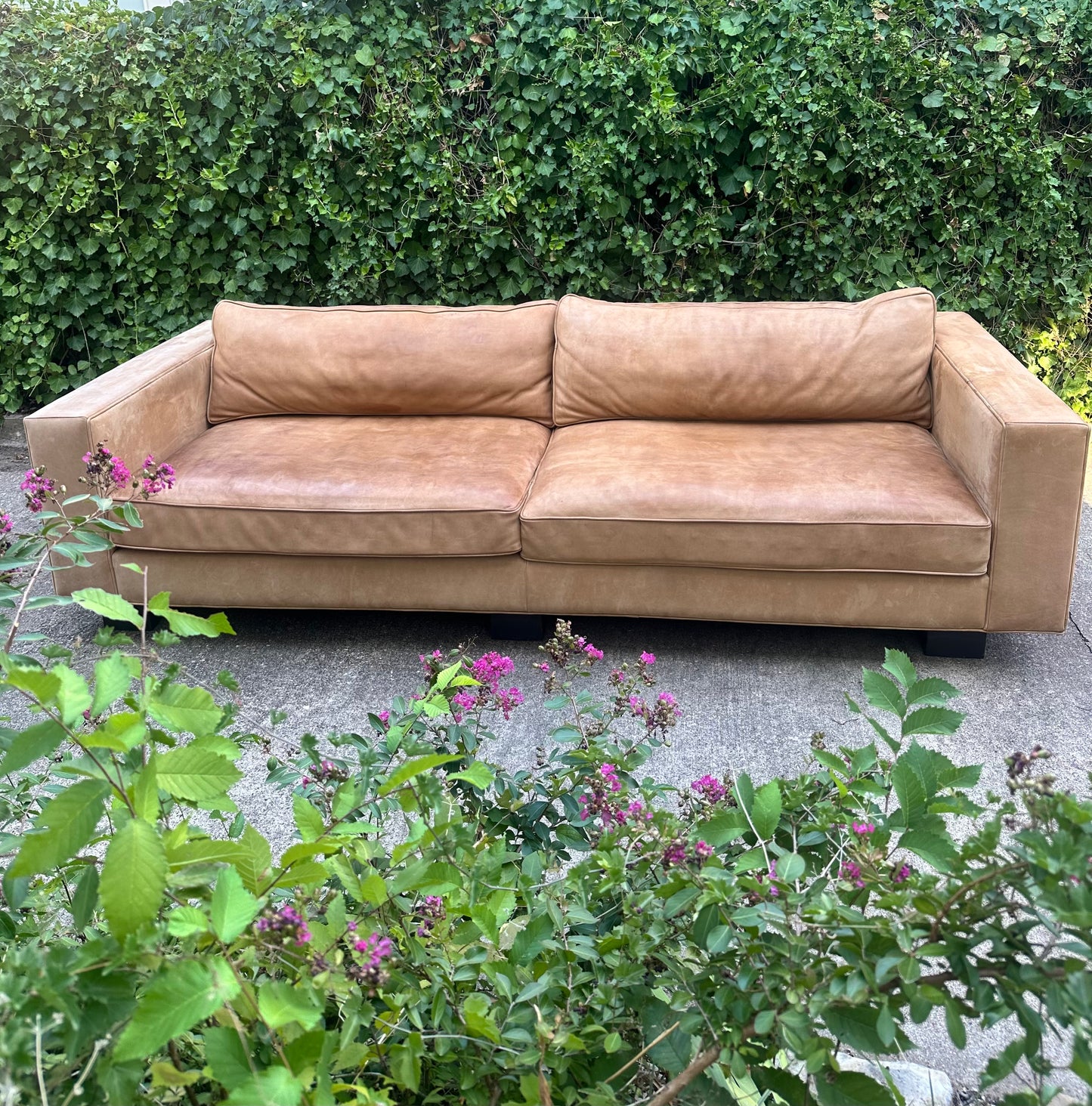 RH Italian Veneto Nubuck Maddox Leather Sofa Set