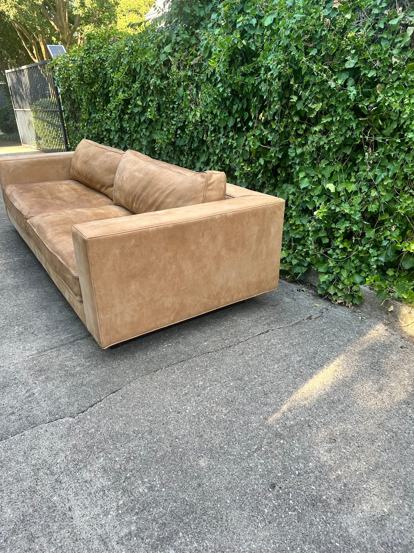 RH Italian Veneto Nubuck Maddox Leather Sofa Set