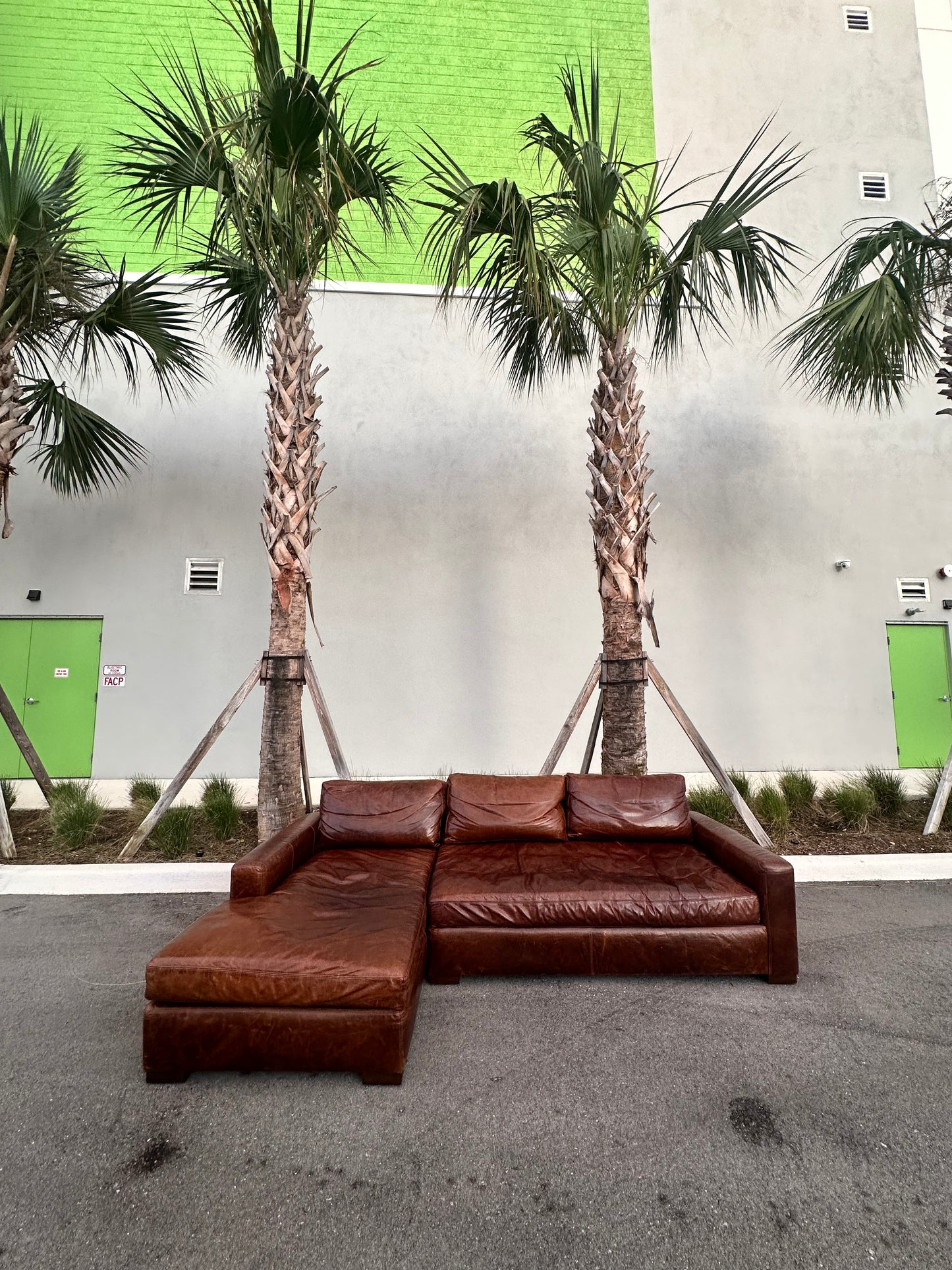 RH Leather Maxwell 9' Luxe Sectional