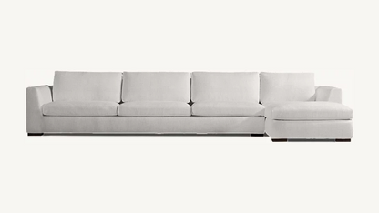 RH Modena Taper Arm Sectional Dove Gray