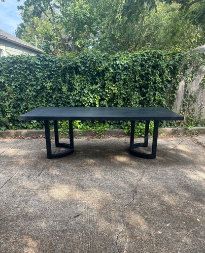 RH Portofino 96" Aluminum Outdoor Dining Table With Chairs Set Of 6 Restoration Hardware