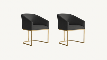 RH Set of 2 Emery Dining Chairs Restoration Hardware