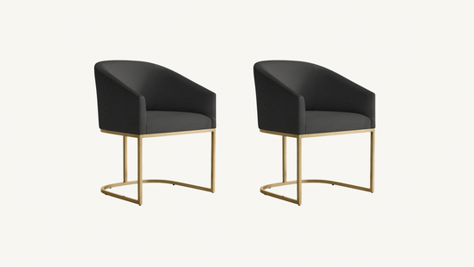 RH Set of 2 Emery Dining Chairs Restoration Hardware