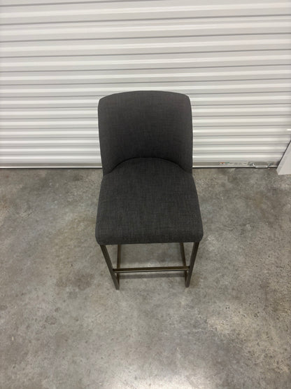 RH Emery Armless Bar Stools Set of 6 Like New Dark Gray Restoration Hardware