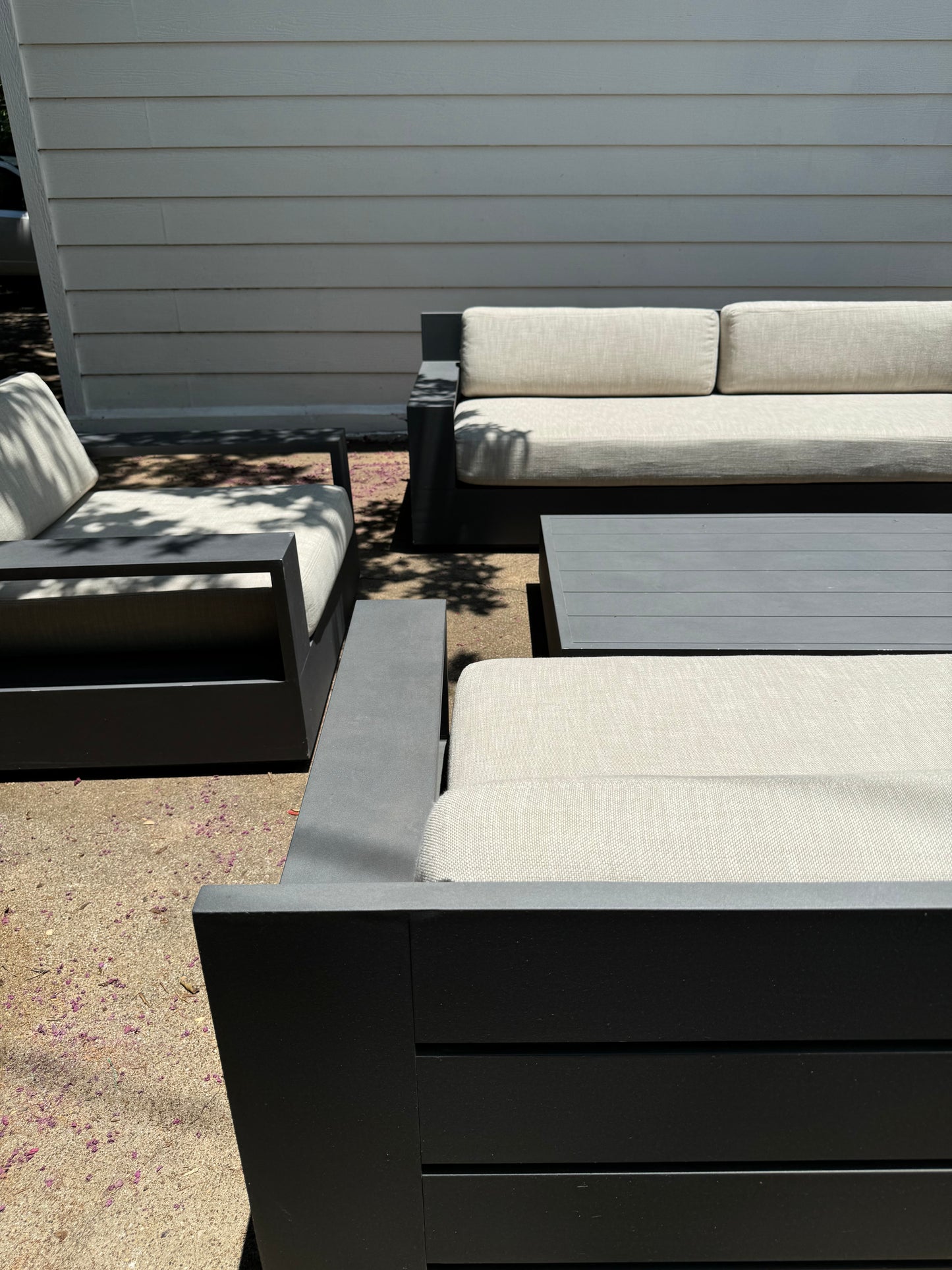 RH Marbella Aluminum Outdoor Set