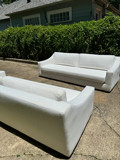 RH Modena Slope Arm Sofas x2