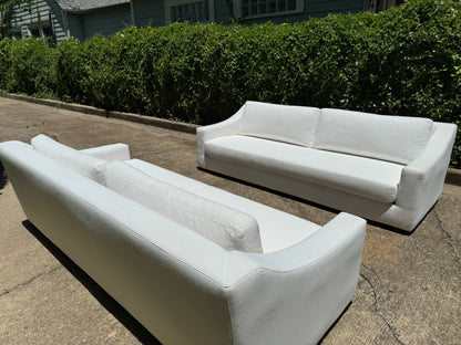 RH Modena Slope Arm Sofas x2