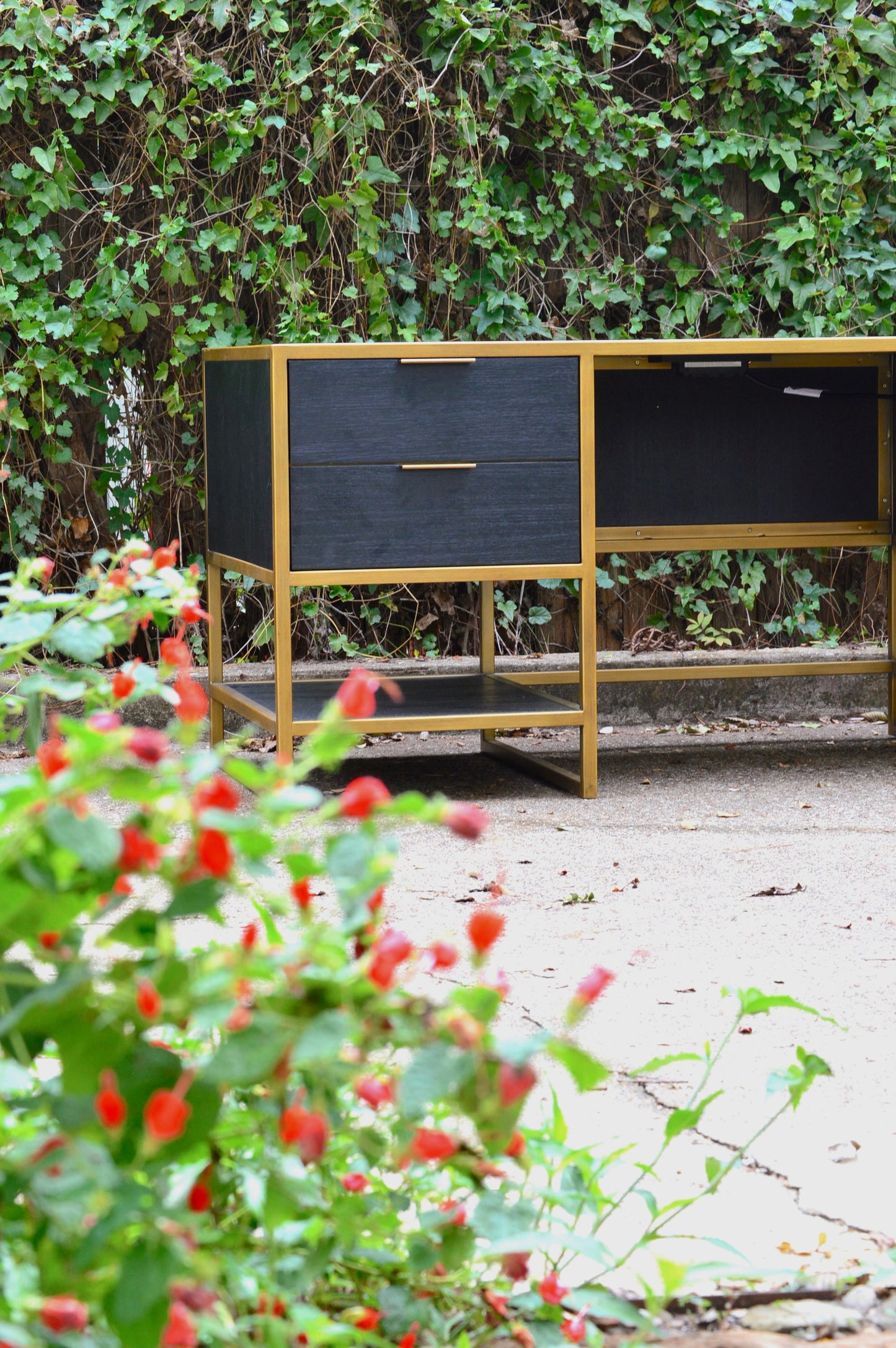 C&B Oxford Black Executive Desk