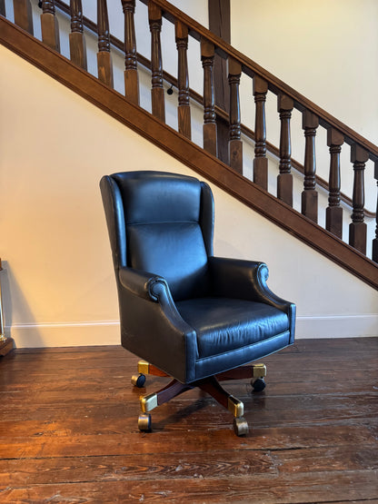 Ross Perot EDS Executive Boardroom Genuine Leather Swivel Chairs More Available Dallas History