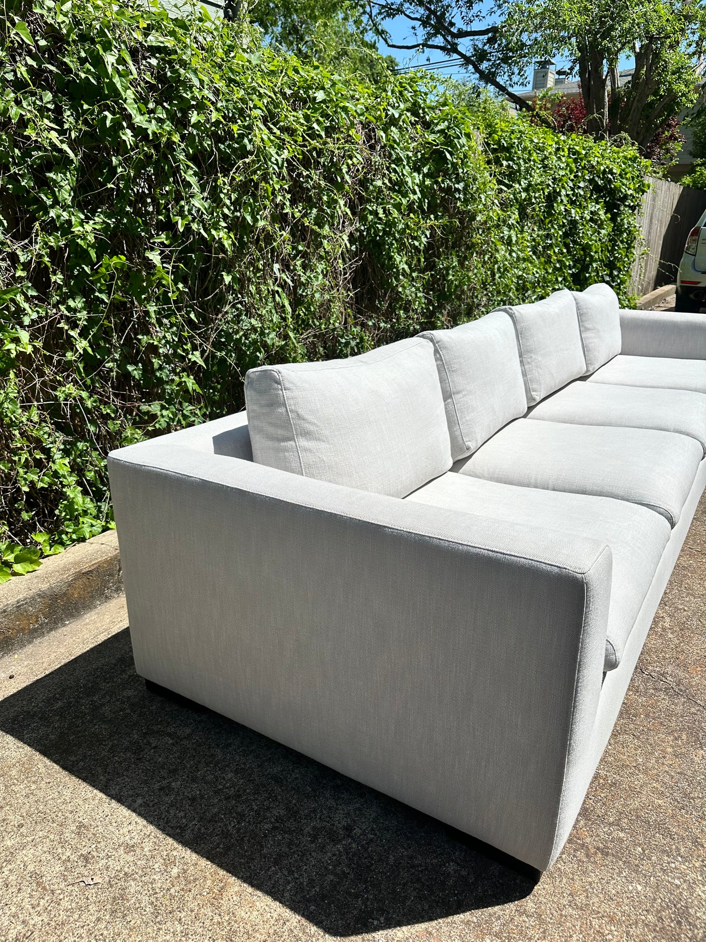 RH Modena Taper Arm Sectional Dove Gray