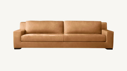 RH Modena Camel Leather Sofa