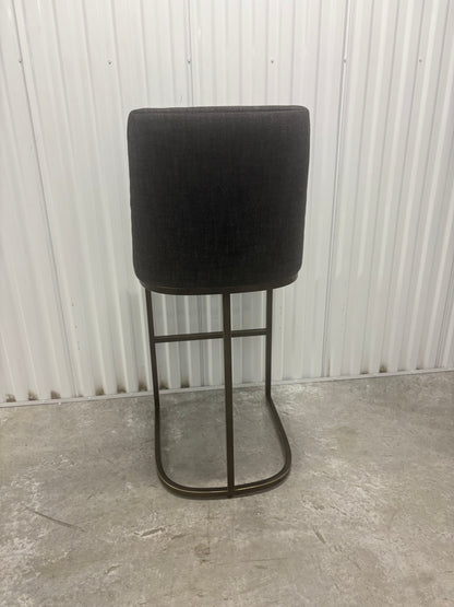 RH Emery Armless Bar Stools Set of 6 Like New Dark Gray Restoration Hardware