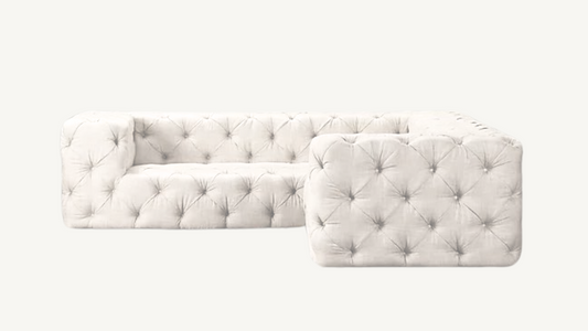 RH Soho Tufted Modular White Sectional