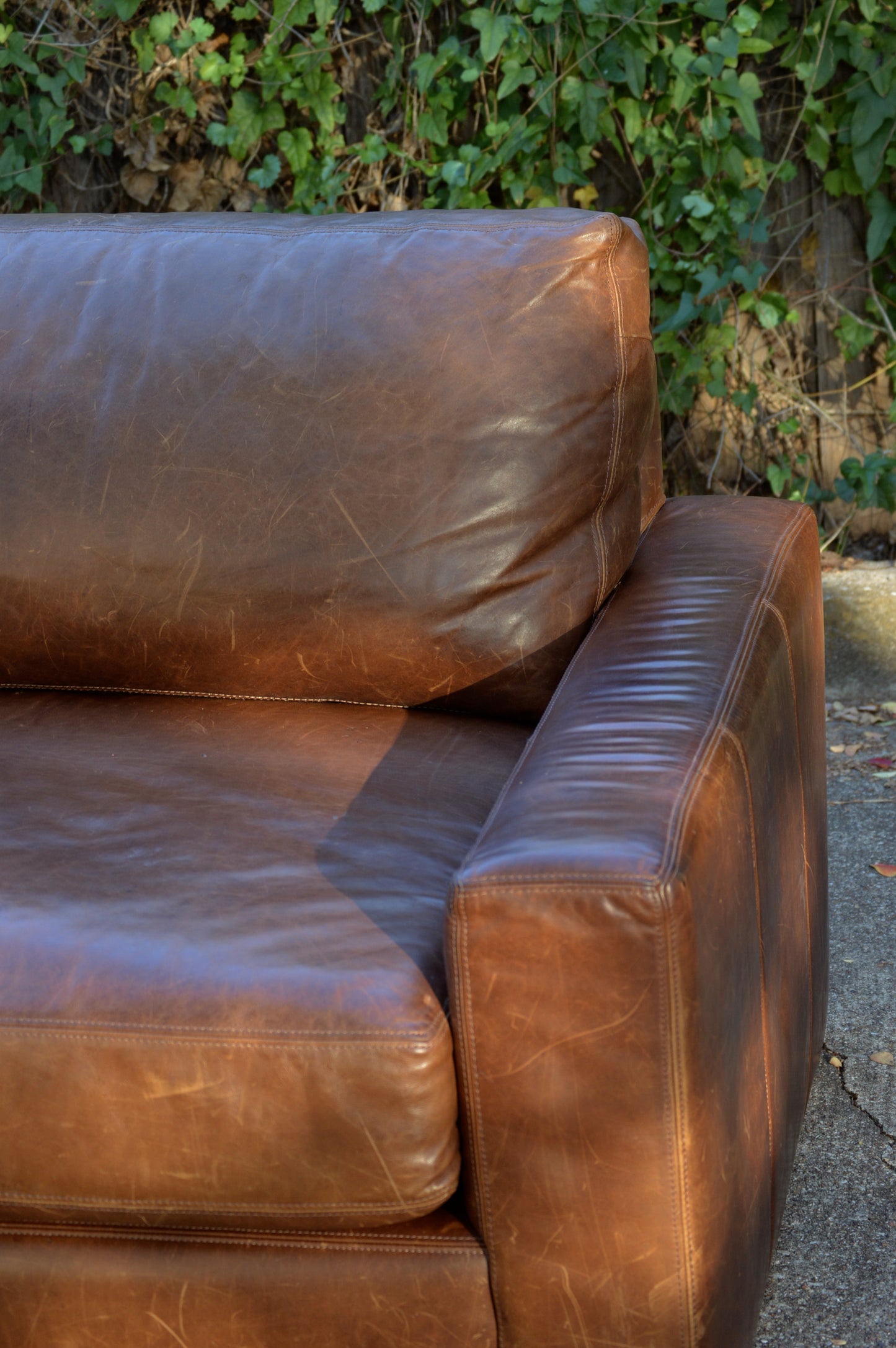 RH Maxwell 7’ Italian Berkshire Leather Sofa