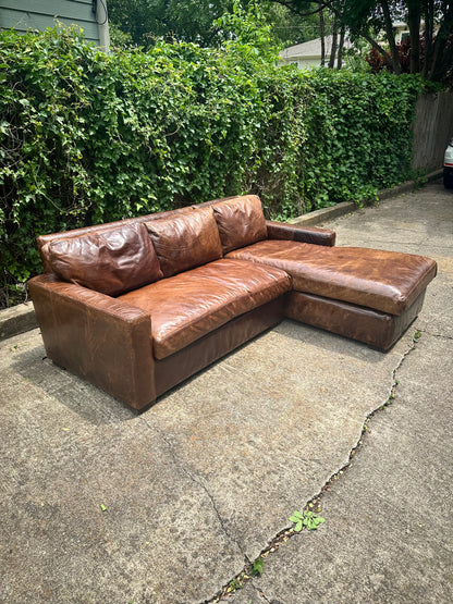 RH Maxwell Leather Sectional