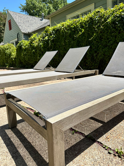 RH Outdoor Aegean Chaise Lounges Set of 3 with Covers Restoration Hardware