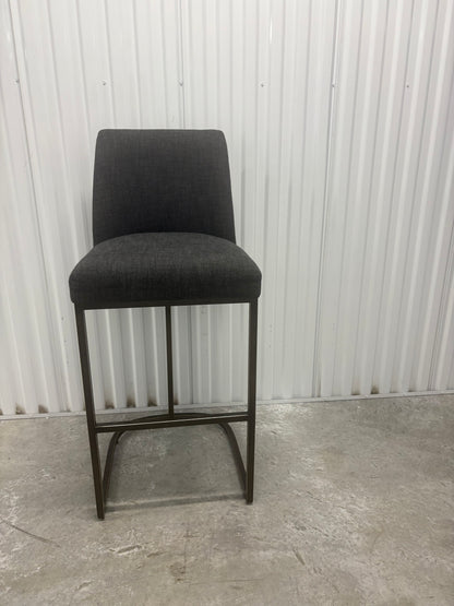 RH Emery Armless Bar Stools Set of 6 Like New Dark Gray Restoration Hardware