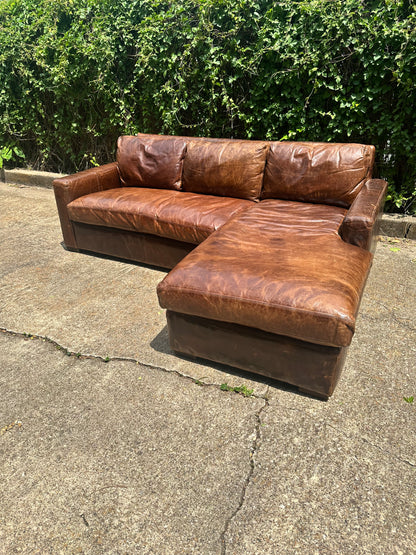 RH Maxwell Leather Sectional