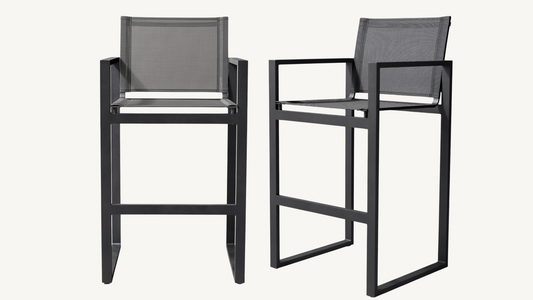 RH Aegean Outdoor Barstool Set