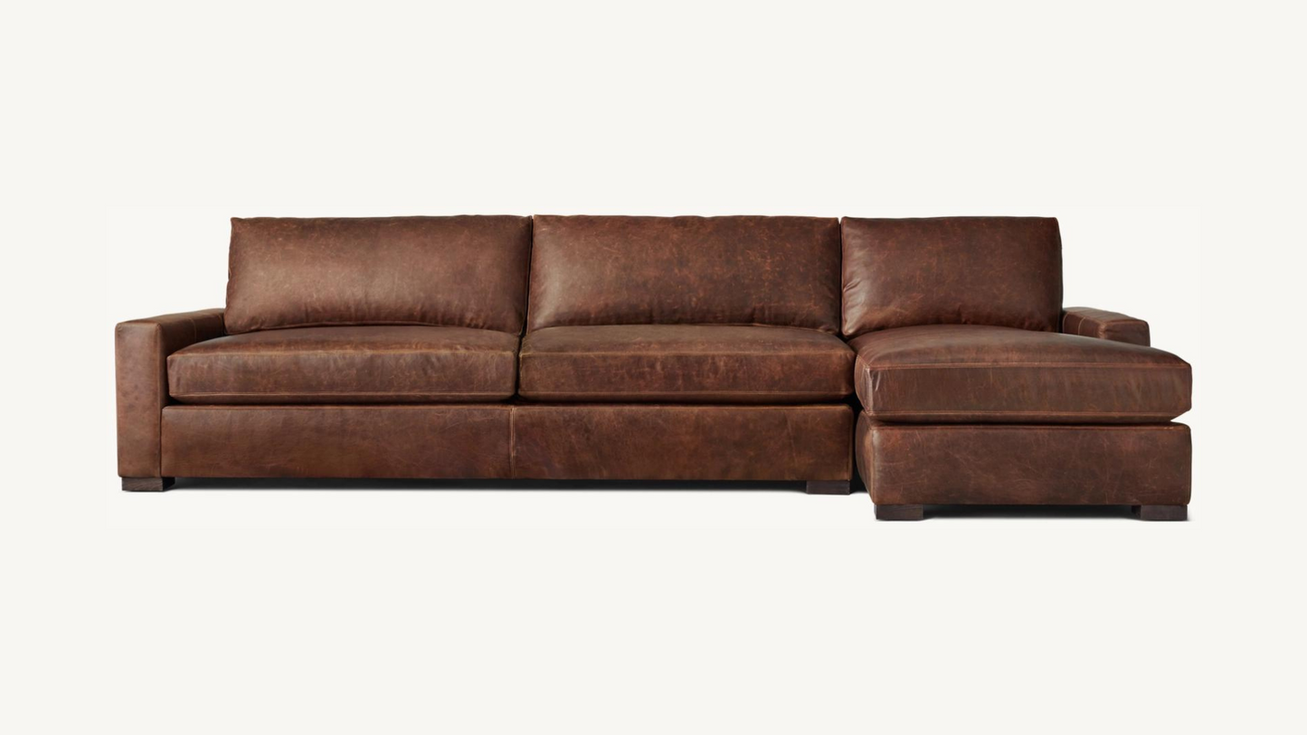 RH Maxwell Leather Sectional