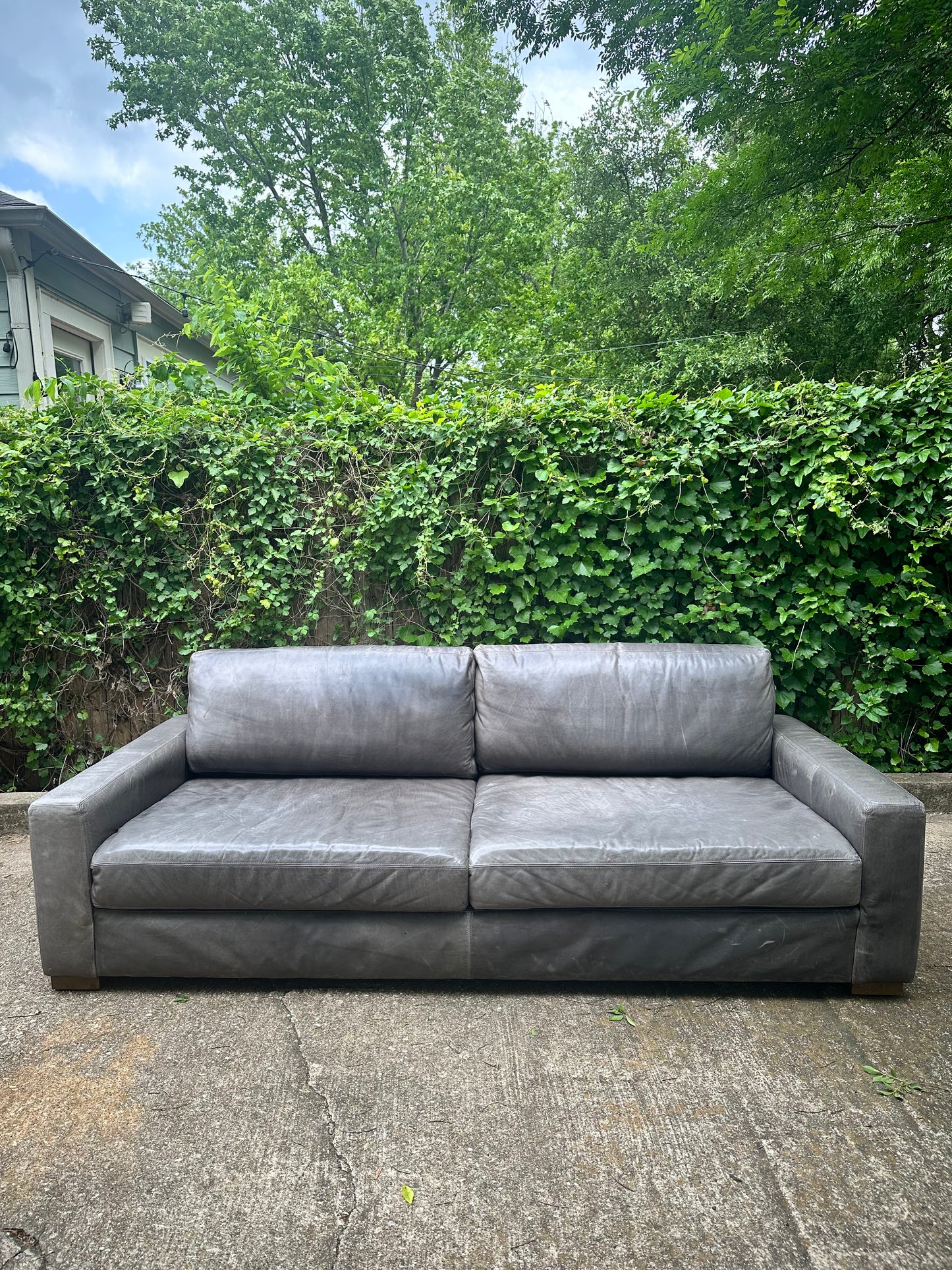 RH 8' Gray Maxwell Sofa