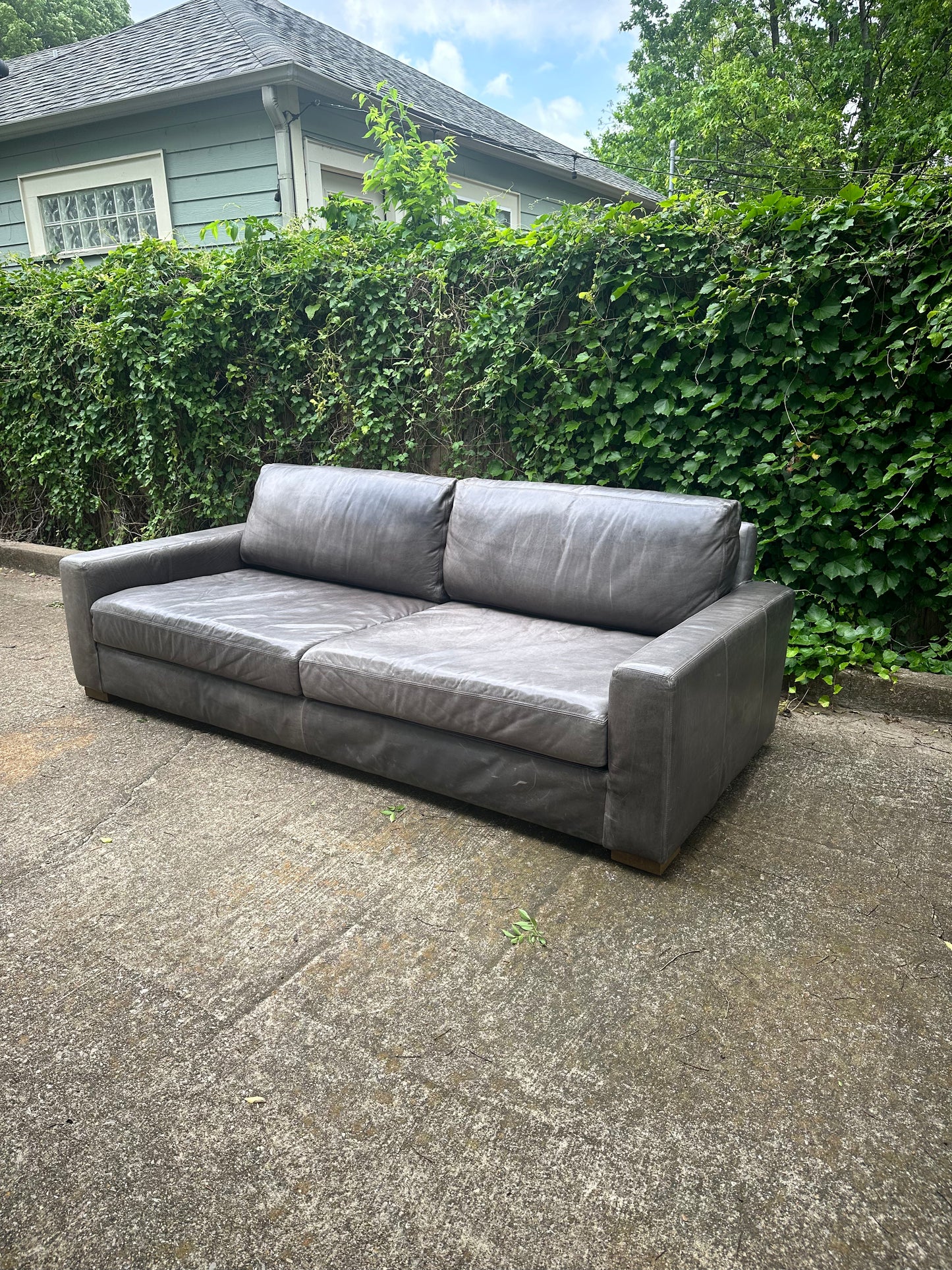 RH 8' Gray Maxwell Sofa