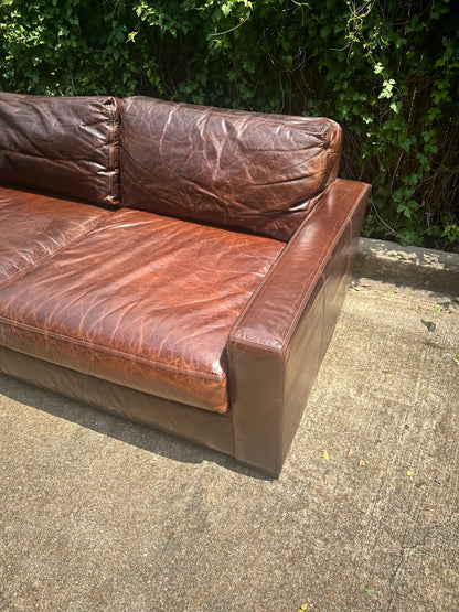 RH Leather Maxwell Sofa