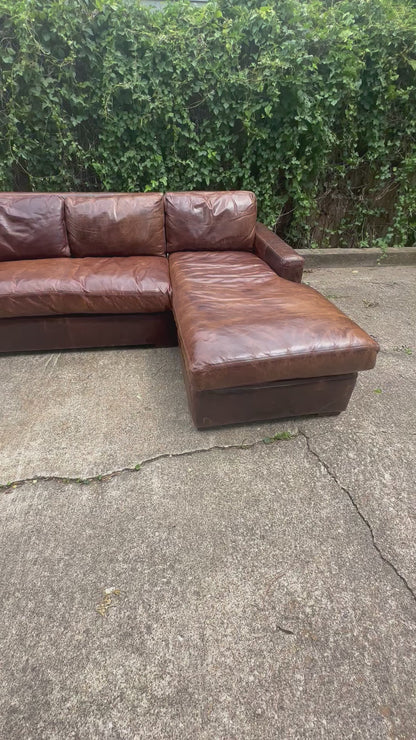 RH Maxwell Leather Sectional