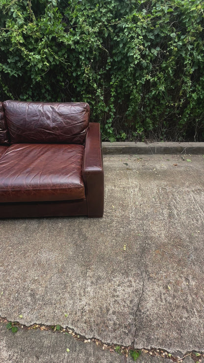 RH Leather Maxwell Sofa