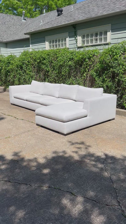 RH Modena Taper Arm Sectional Dove Gray